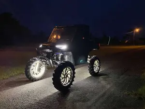 Quad Row White Portal Lights