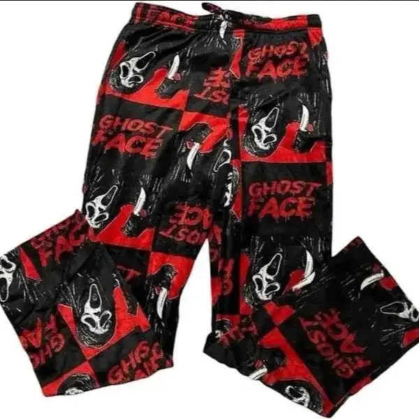 Ghost Face Sleep Pajamas Pants, horror Pajamas, homewear pajama, horror pants, halloween bottom