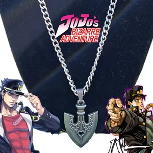 JoJo's Bizarre Adventure Stainless Steel Necklace 20 Inches Durable with 5MM Thickness for Versatile Wear