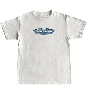 Men's Vintage 90s Quiksilver Menswear Round Neck Shortsleeve Graphic T-Shirt - Casual Streetwear, Quick-Dry Moisture-Wicking, Cotton, Double-Sided Print (67 Skull, In Utero, Say You Swear, Eat Sleep Goon Repeat, Need Cigarette, Anime)
