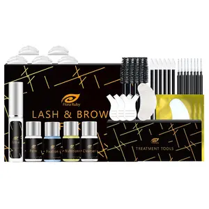 Eyelash & Eyebrow Perm Kit, 1 Box Long-lasting Eyelash & Eyebrow Perming & Lifting Kit, Professional Eye Makeup Tool for Women, Eyebrow Lamination Kit