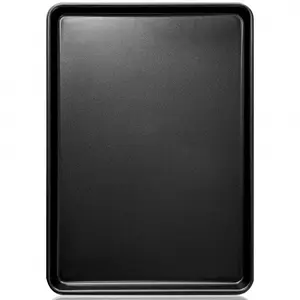 17.5 Inch Non-Stick Carbon Steel Baking Tray, Durable Thickened Design, Ideal for Pizza & Cookies, Multi-Functional Cooking Board