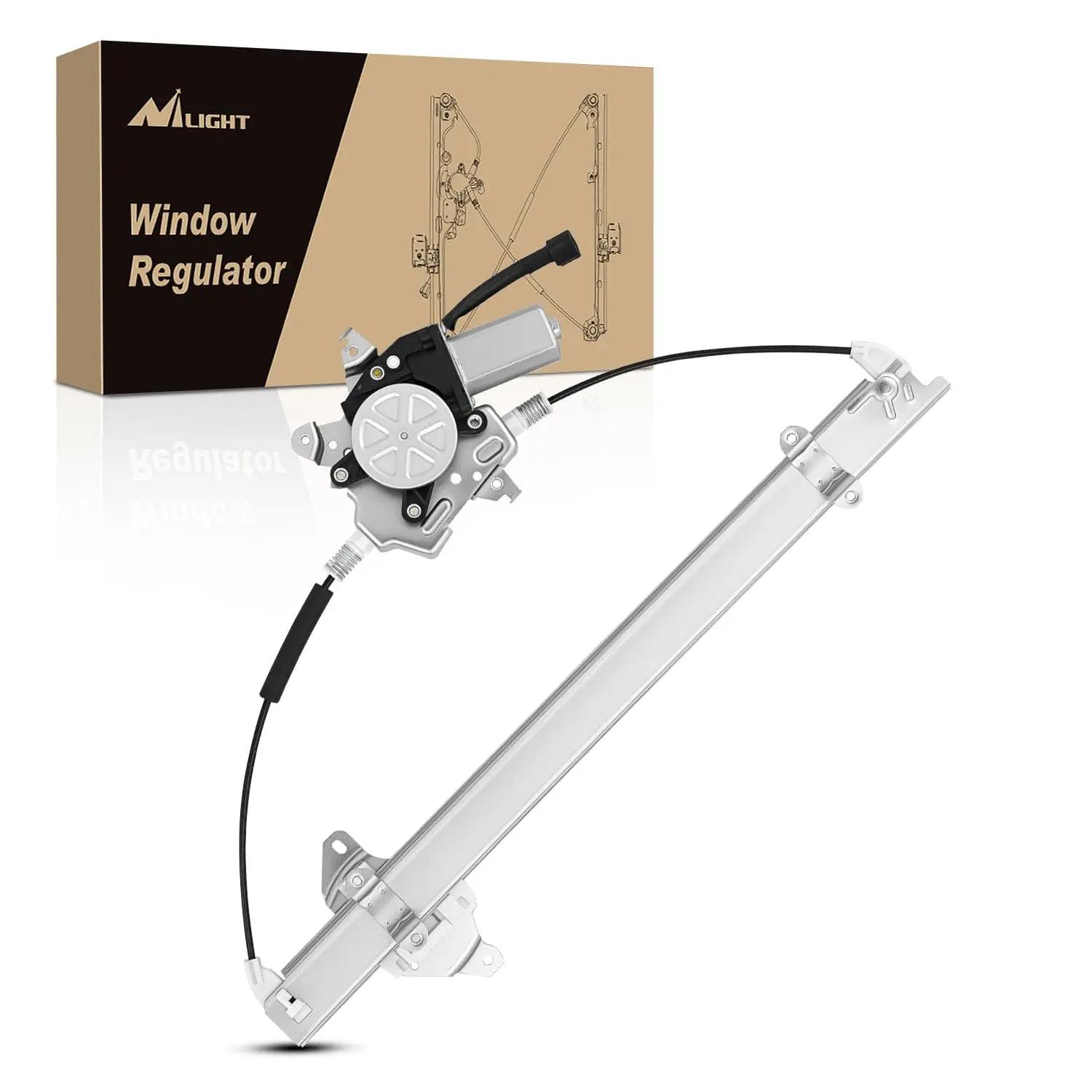 Nilight Front Passenger Window Regulator with Motor - Automotive Car Accessories, Replacement Auto Part for Nissan Frontier 2005-2015, Window Lift Assembly 741-349