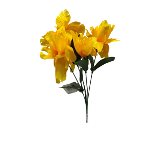 13-Inch Faux Yellow Lily Spray