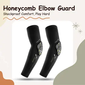 Professional Anti-Collision Arm Sleeves Honeycomb Padding Shockproof Comfort Play Hard Basketball Football Outdoor Activities Elbow Guard,  knee pads basketball ewing, hockey goalie gear summervibes,  Sports knee brace,knee support