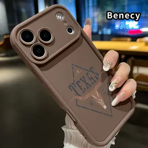 Phone Case for iPhone 17 Pro Max 16 15 14 Plus 13 12 Mini 11 XR X XS Air E Texas Longhorn Legacy TPU Silicone Shock-resistant Durable Protective Soft Cover