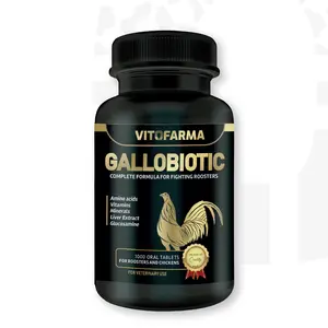 Gallobiotic Natural Multivitamin for Rooster, Hens - 100 Tablets | Vitamina Completas para Gallos