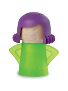Angry Mama Microwave Oven Steam Cleaner and Disinfects With Vinegar and Water for Kitchens (Green)