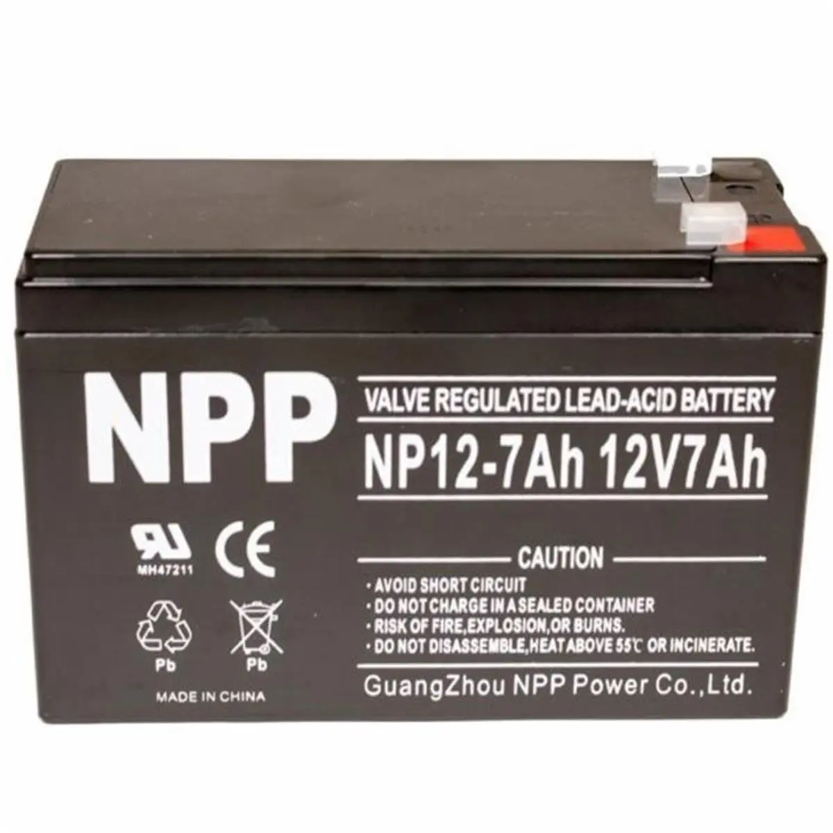 212 MAIN 12V 7.0A Hour Maintenance-Free Spill-Proof Compact 4.6lb Battery for Sports, Outdoor Cycling Leisure Equipment