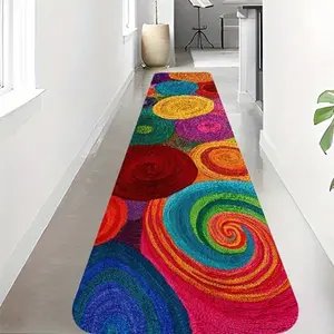 Bohemian Vintage Hallway Rug, Vintage Boho Rug, Boho Style Rug, Bohemian Style Rugs, Soft Foldable, Indoor Outdoor Use, Perfect for Corridor Kitchen Laundry Area