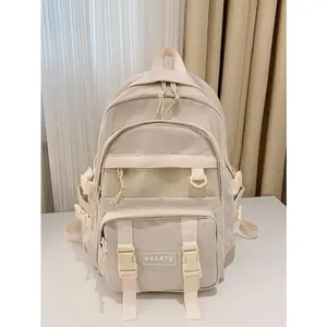 New Large Capacity Solid Color Backpack, Versatile Shoulder Bag Gift Outdoor,Travel,School Backpack,School Bag,Backpack For School,Big Backpack,Large Capacity, Suitable For Teen Girls Women College Students,Back To School Laptop Bags & Cases