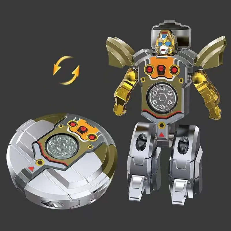 Transformative Robot Fidget Spinner Toy, Dual-Function Design, Stress Relief Toy, Ideal Gift for Boys, Unique Shape