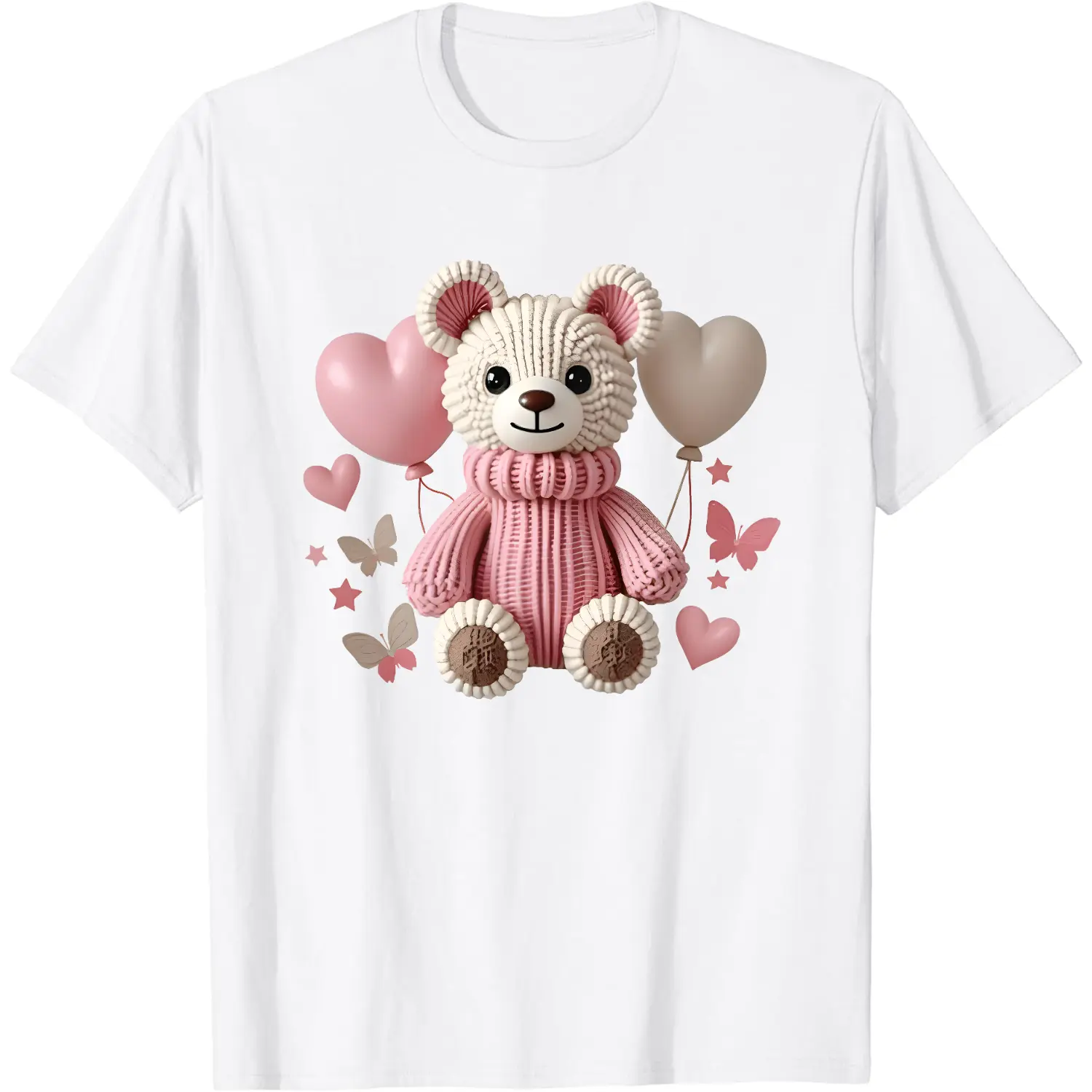 Girls' Graphic T-Shirt with Cute Teddy Graphic, Casual Short Sleeves Design in Soft Breathable Fabric, Comfortable for Daily Wear,back to school,back to school shopping, Graphic Shirt, Slim-Fit