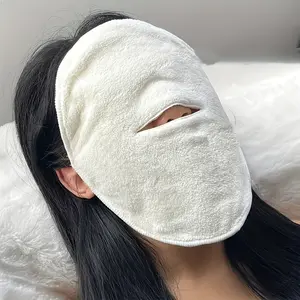 Porous Design Polyester Face Mask Cloth, Fits Facial Skin, Ideal for Daily Skincare, At Home Facial, Before Lotion, Makeup Removal, Mask Application