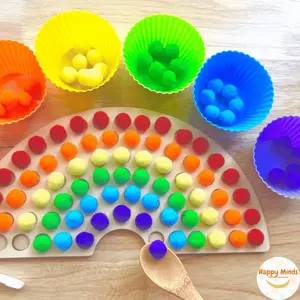 Happy Minds - Rainbow Wooden Board