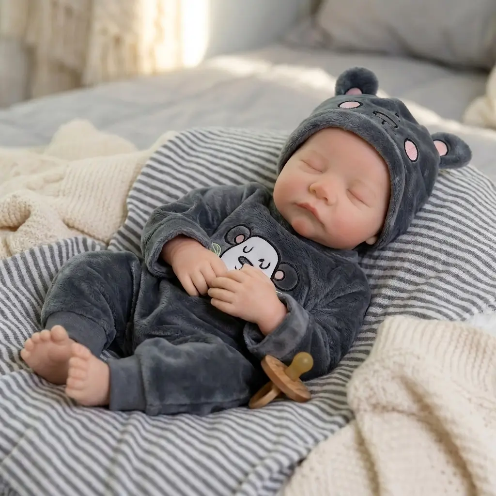 Lifelike Reborn Baby Dolls 18 Inch Full vinyl body Real Life Baby Dolls gifts for Mother's Day Valentine's Day Children's Day & Christmas