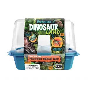 TOYS BY NATURE Prehistoric Dinosaur Land Mini World Terrarium with Dinosaur Theme and Educational Features for Kids