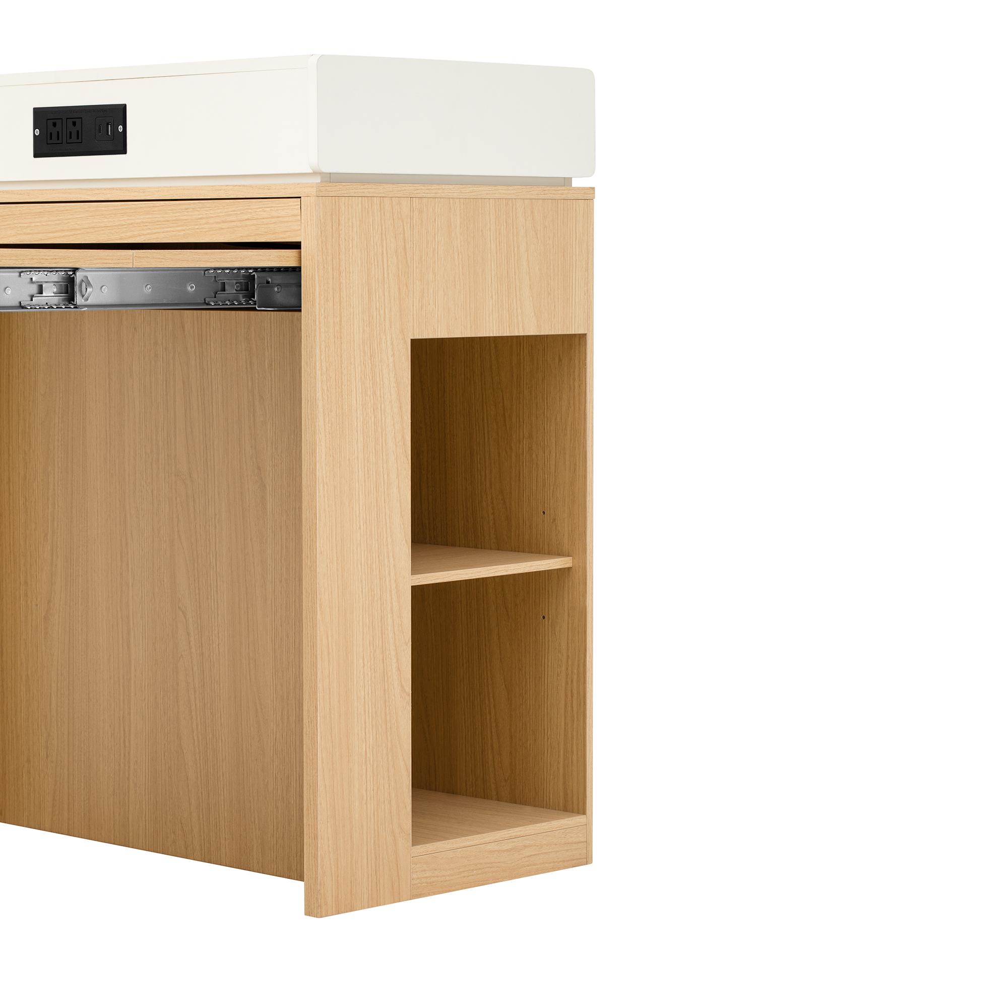 Rolling Kitchen Island & Extendable Dining Table with Folding Top & Power Outlet, Mobile Sideboard with Drawers, Hooks & Storage for Kitchen & Dining Room Rolling Kitchen Island & Extendable Dining Table with Folding Top & Power Outlet, Mobile Sideboard with Drawers, Hooks & Storage for Kitchen & Dining Room