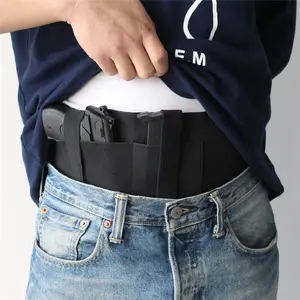 1-piece tactical gun sling with reversible woven nylon holster bag - comfortable, durable, and stylish concealed carrying belt suitable for outdoor activities - machine washable, universal size.