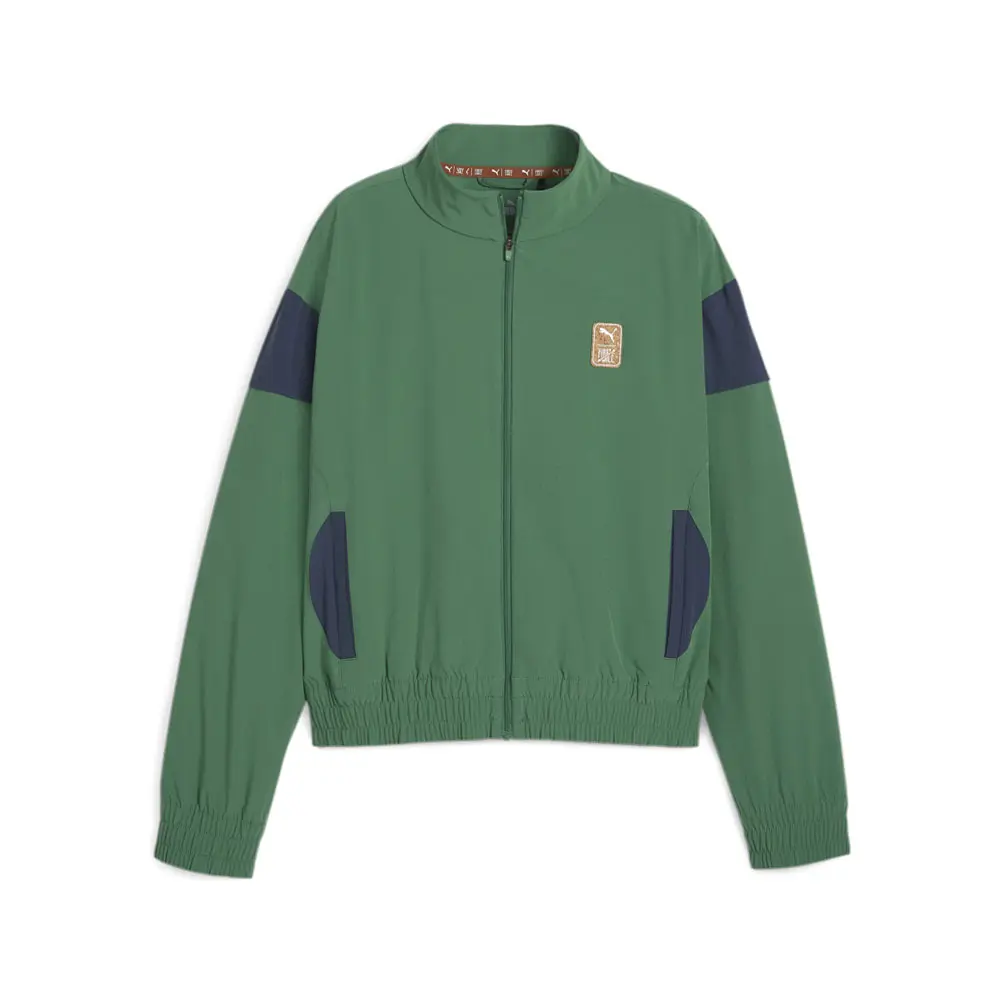 PUMA Womens X First Mile Woven Jacket Athletic Outerwear Casual - Green