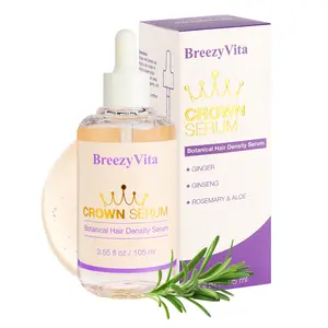 Crown Serum Hair Regrowth Serum for Hair Loss & Thinning – Less Shedding, Fuller Hair, Fast Absorbing, No Grease Ginseng Haircare