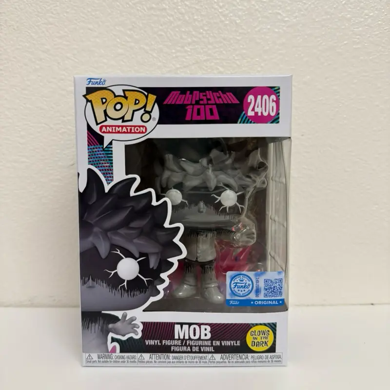 Mob Psycho 100 Mob Glow-in-the-Dark Funko Pop! Vinyl Figure #2406 - Entertainment Earth Exclusive