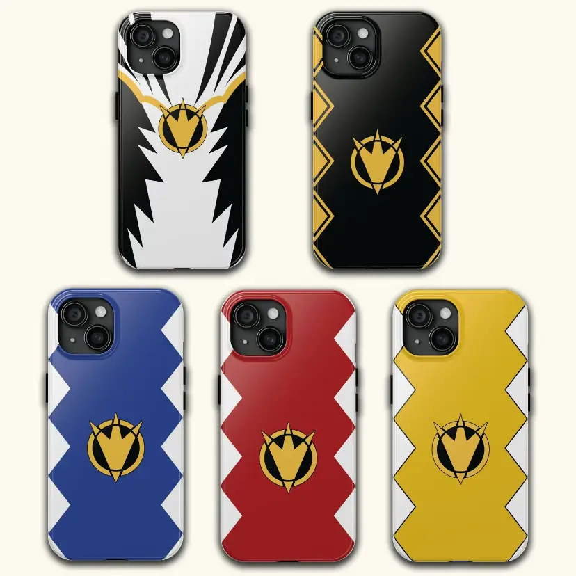 Trendy Power Rangers 2-in-1 Tough Phone Case for iPhone 7–17 Pro Max magnetic phone case|  iPhone 7 8 SE X XR XS Max case Shockproof Samsung case Durable Protective Casing