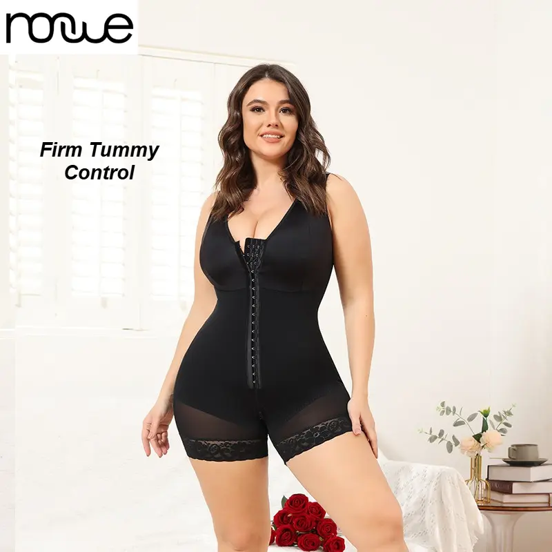 Full Body Shaper Bodysuit for Women, Tummy Control Compression Shapewear, Front Zipper Waist Trainer, Butt Lifter, Invisible Under Dress WDT144-3 high enhancer