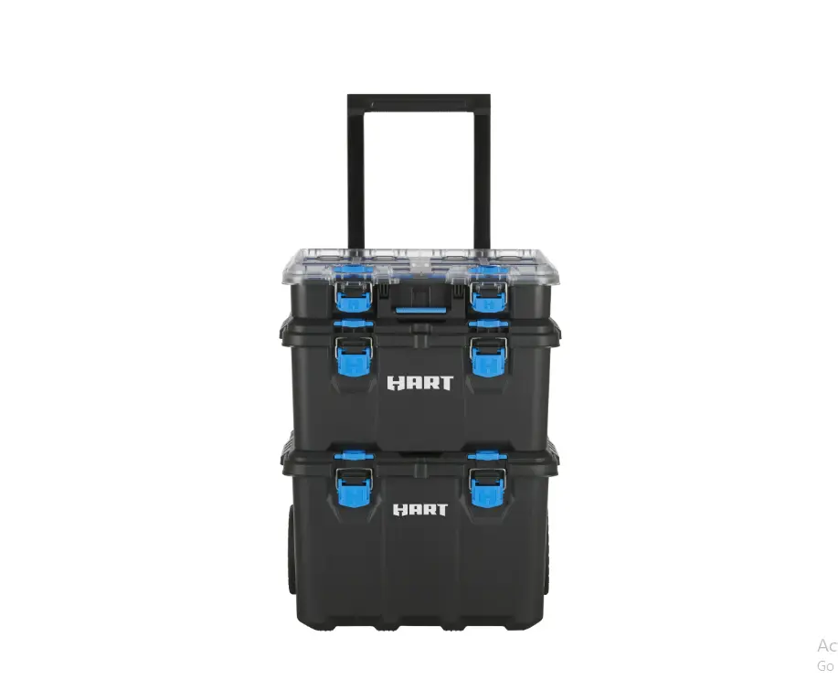 HART Stack System, Mobile Tool Storage and Organization, Black & Blue