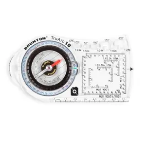 212 MAIN Brunton TruArc10 Baseplate Compass - Rare Earth Global Needle, Quickread Feature, Global Balance, Cardinal Points for Camping, Hiking, Adventure GPS Navigation