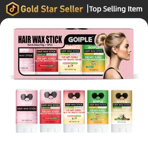 Hair Wax Stick Gift Set – 16g Floral, Strawberry, Peach, Melon & Coconut Scents, Strong Hold, Smooths Flyaways, Travel Size Hair Styling Wax for Women & Men,valentine's day gifts for her/him