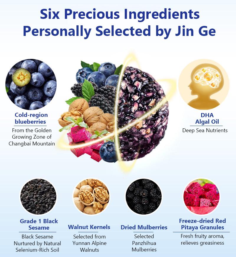 Blueberry Sesame Balls