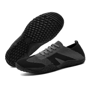 Stylish & Comfy Women's Minimalist Barefoot Sneakers - Zero-Drop Non-Slip Arch Support Lightweight Breathable Shoes for Walking Daily House Wear