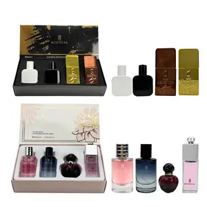 Unisex Fragrance Collection Mini Perfume Gift Set Floral Fruity Spray Wood Amber Cologne Sample Vials Long Lasting Valentine's Day Gift Set - 4 x 30 ml