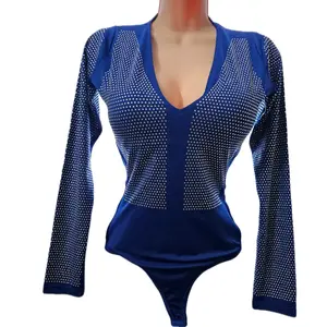 Women's Seamless 9295 Bodysuit - Comfortable Powernet Tummy Control Thong Compression Shapewear, Body-Hugging, Control, Elastane, High-Stretch Shapewear Bodysuit, Body-Hugging Shapewear Bodysuit
