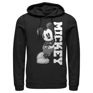 Men's Mickey & Friends Retro Leaning Pull Over Hoodie
