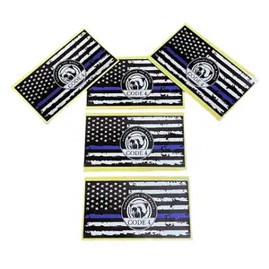 Thin Blue Line Sticker code 4- Show Police Support! Waterproof Decal for Car, Laptop, Helmet | Back the Blue Cop Gift,Gift