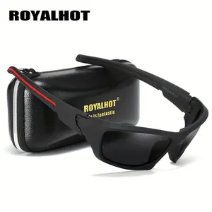 RoyalHot Unisex Polarized Square Frame Sports Sunglasses Vintage Sun Glasses Retro Eyewear Shades Oculos Male 900172