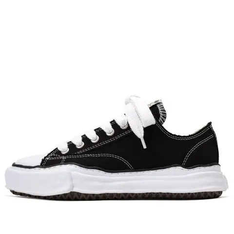 Maison MIHARA YASUHIRO PETERSON OG Sole Canvas Low 'Black' A01FW702-BLK