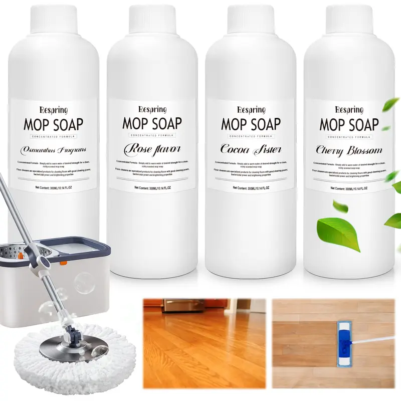 10oz/300g Mop Soap - Concentrated Formula Cleaner for floors -  Quick Drying Multi-Purpose Household Cleaning Product - Liquid