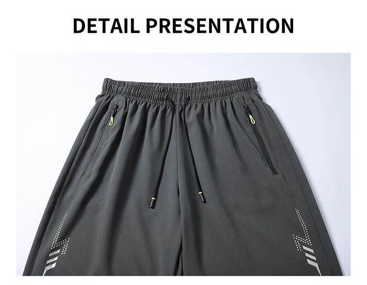 3-pack men’s athletic shorts, summer loose casual knee-length shorts, lightweight and breathable, ice silk quick-dry fabric, with zippered pockets, perfect for everyday workouts, the beach, and outdoor activities Stretch Knit Capri Pants men's