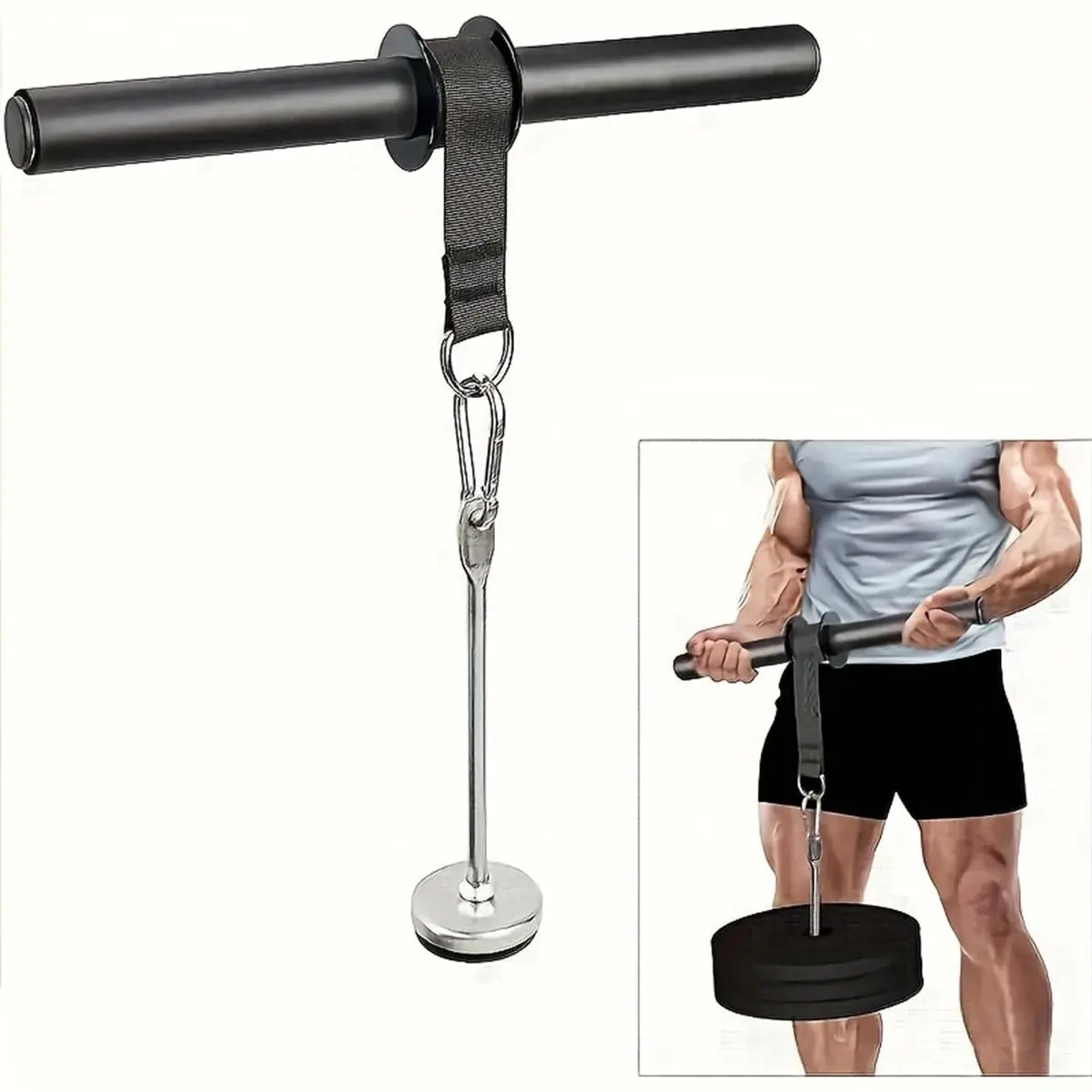 Wrist & Forearm Blaster, Forearm Trainer, 1 Set Muscle Wrist Roller & Forearm Roller for Training with Soft Foam Handles, Anti-slip Wrist & Forearm Exerciser, Fitness Equipment for Home Gym Use, Adjustable Forearm Strengthener, Workout Equipment