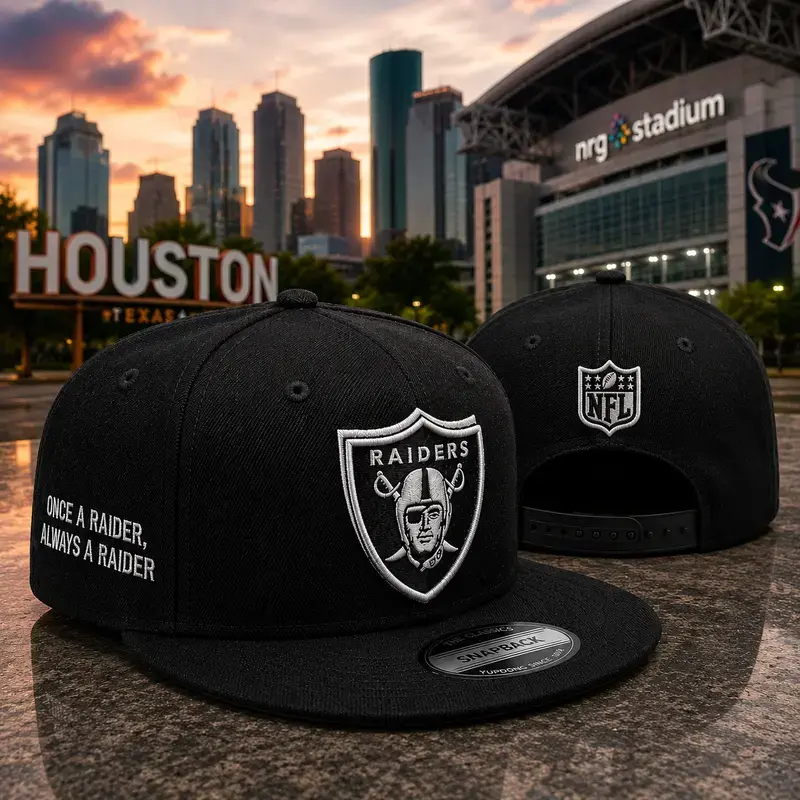 Las Vegas Raiders Black and White 9FIFTY Flat Brim Snapback Baseball Hat - Premium Unisex Streetwear Hip Hop Sports Collectible Headwear