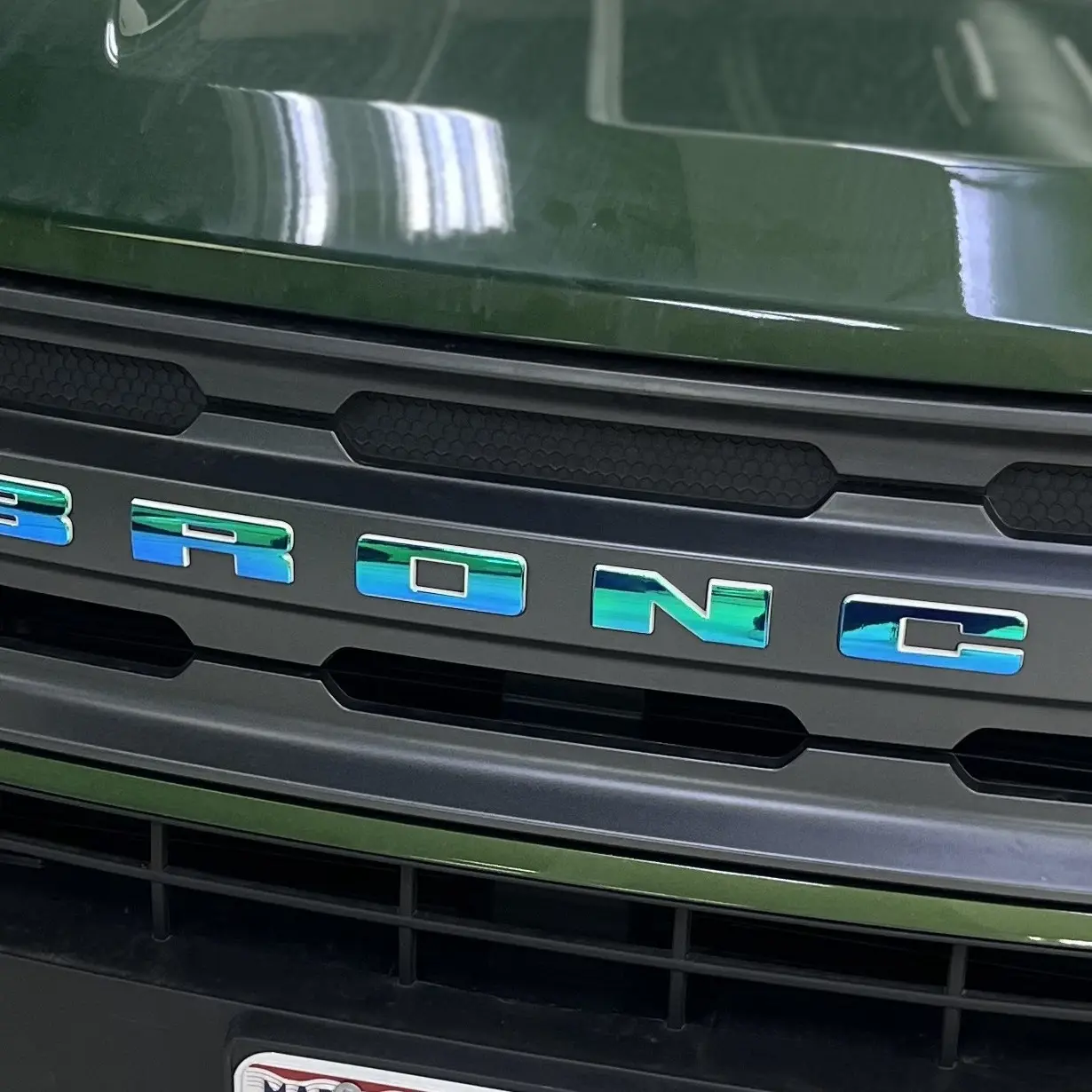 Custom Bronco Grille Overlay Adhesive Vinyl Decal