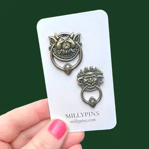 “Labyrinth” Door Knockers 3D Pins - David Bowie Jim Henson