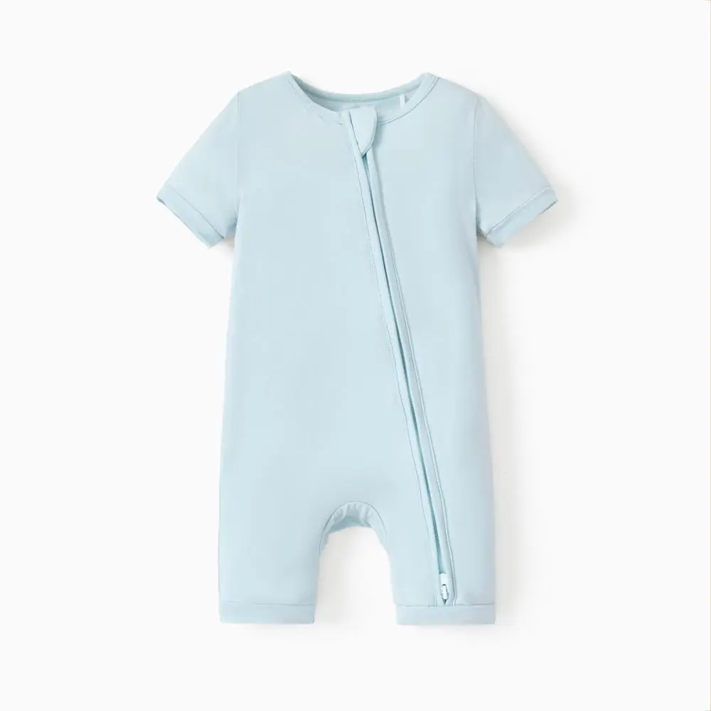 PATPAT Baby Pajama with Bamboo Viscose, Footie Jumpsuit Romper with 2-Way Zipper for Baby Boy Girl Toddler Sleeper Sleepwear