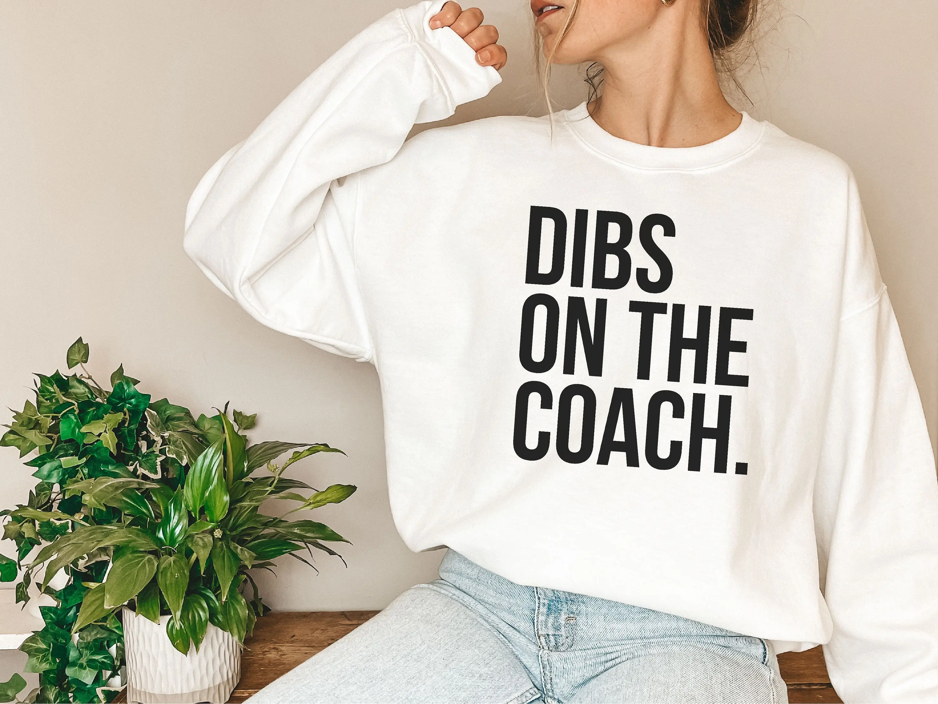 Dibs On The Coach Sweatshirt - Coachs Sweatshirts, Basketball Coach Sweater, Coachs Wife Sweaters, High School Coach Hoodie, Funny Shirt Mom