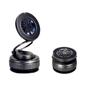 Strong Magnetic Car Phone Mount with Vacuum Suction Cup 360° Rotating Foldable Holder for Dashboard Windshield Gym & Mirrors Fits iPhone Android Silver GY-X25 Quick Release Button