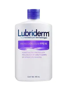 Lubriderm Body Cream Sun Protection SPF 15 400 ml - Moisturizing & Nourishing Formula with Vitamin B5 for Face & Body - Made in Mexico