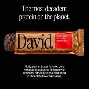 Peanut Butter Chocolate Flavored Bars – 20g Protein 150 Calories 0g Sugar – Includes 12 Bars – High Protein Snack
